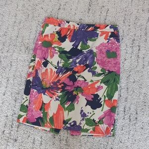 J. Crew Floral Pencil Skirt - Multicolor